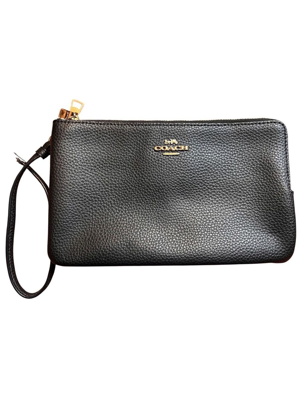 WR13. Coach wristlet - double zip, Black